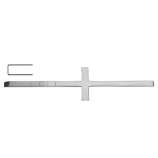 Cottle Chisel Straight - Cross Handle Stainless Steel